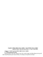 Các dạng toán phần dòng xoay chiều(Tự luận)