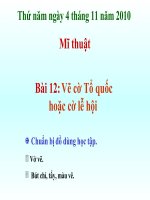 Mi thuat: Bai 12: Ve co To quoc-le hoi