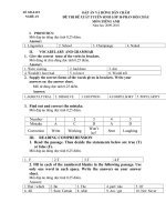 các đề thi đề xuất vào PBC năm 2010