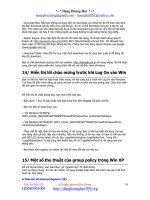 Thủ thuật với Window XP phần 4