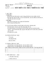 Bai 22. Dot bien cau truc nhiem sac the