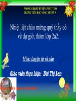 Giáo án lớp 3 - tHAO GIẢNG 20-11  Bùi Lan
