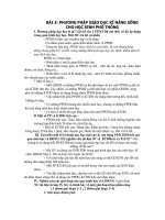 PHƯƠNG PHÁP GIÁO DỤC KĨ NĂNG SỐNG