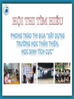 cuoc thi tim hieu truong hoc than thien , HS tich cuc