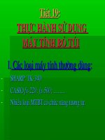 Sử dụng MTBT Casio