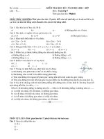 Đề KT HKI năm học 2006-2007