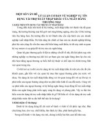 MỘT SỐ VẤN ĐỀ LÝ LUẬN CƠ BẢN VỀ NGHIỆP VỤ TÍN DỤNG TÀI TRỢ XUẤT NHẬP KHẨU CỦA NGÂN HÀNG THƯƠNG MẠI