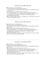 Đề kiểm tra 1 tiết hình học lớp 11 cb