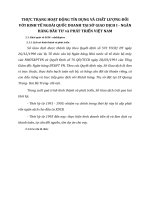 THỰC TRẠNG HOẠT ĐỘNG TÍN DỤNG VÀ CHẤT LƯỢNG ĐỐI VỚI KINH TẾ NGOÀI QUỐC DOANH TẠI SỞ GIAO DỊCH I