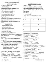 Đề cương ôn tập học kỳ 1. lớp 11