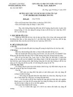 Hướng dẫn xây dựng đề cương, đề thi HKI năm 2010-2011