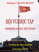 Chuyên đề HĐNGLL8