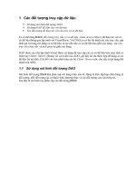 Các đối tượng truy cập dữ liệu