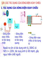 Các tác dụng của Dòng Điện xoay chiều
