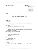 Giao an tin 7 tuan 9 theo CV961