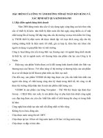 ĐẶC ĐIỂM CỦA CÔNG TY ẢNH HƯỞNG TỚI KÉ TOÁN BÁN HÀNG VÀ XÁC ĐỊNH KẾT QUẢ KINH DOANH