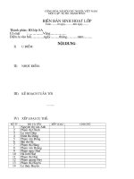 Bien ban sinh hoat lop hang tuan