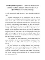 PHƯƠNG HƯỚNG MỤC TIÊU VÀ CÁC GIẢI PHÁP NHẰM NÂNG CAO NÂNG CAO NĂNG LỰC CẠNH TRANH CỦA CÔNG TY DU LỊCH HƯƠNG GIANG CHI NHÁNH HÀ NỘI