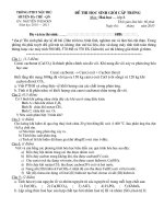 đề thi hsg có đáp án