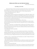 Những Cuộc Phiêu Lưu Của Sherlock Holmes - Giải Băng Lốm Đốm