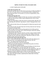 NHỮNG VẤN ĐỀ VỀ CÔNG TÁC ĐOÀN VIÊN