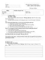 Đề kiểm tra Học kỳ I_môn Tiếng Việt Lớp 3_3