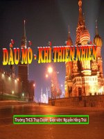 Dầu mỏ , khí thiên nhiên