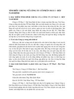 TÌM HIỂU CHUNG VỀ CÔNG TY CỔ PHẦN MAY I - DỆT NAM ĐỊNH