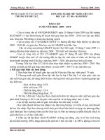 báo cáo tổng kết năm học 2009-2010