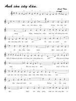 Bài hát anh còn cây đàn - Canh Thân (lời bài hát có nốt)