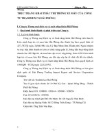 THỰC TRẠNG KHAI THÁC THỊ TRƯỜNG XE MÁY CỦA CÔNG TY TRADIMEXCO HẢI PHÒNG