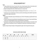 Kế hoạch giảng dạy toán lớp 7 gồm phần chung và từng tiết