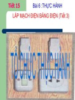 Gợi ý tổ chức tiết 15 - bài 6- cn9