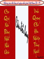 Những câu đối hay về ngày 20 -11