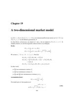 A two-dimensional market model