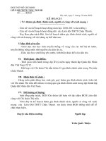 KẾ HOẠCH THĂM GIA ĐÌNH CHÍNH SÁCH