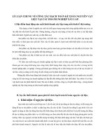 LÍ LUẬN CHUNG VỀ CÔNG TÁC HẠCH TOÁN KẾ TOÁN NGUYÊN VẬT LIỆU TẠI CÁC DOANH NGHIỆP XÂY LẮP