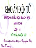 Toán Luyện tập - Lớp 5