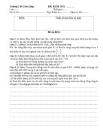 đề kiểm tra 1 tiết 6,7,8,9