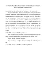 MỘT SỐ GIẢI PHÁP HẠN CHẾ RỦI RO HỐI ĐOÁI TẠI CÔNG TY CỔ PHẦN DƯỢC PHẨM THIÊN THẢO