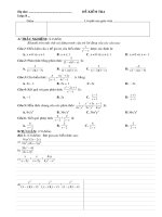 Kiểm tra toán 8 tiểt 29 (ĐS)