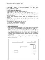 Đề tài thiết kế cung cấp điện cho nhà máy