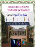 Nước cần cho sự sống-lớp 4