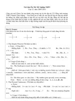 TAI LIEU ON THI TN Tiếng Anh 2010