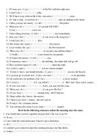 Cau dieu kien - cau dieu uoc