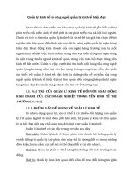 Quản lý kinh tế và công nghệ quản lý kinh tế hiện đại