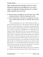 THỰC TRẠNG KẾ TOÁN CHI PHÍ  SẢN XUẤT VÀ GIÁ THÀNH SẢN PHẨM TẠI XÍ NGHIỆP MAY VẠN XUÂN