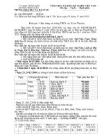 CV 196 V/v khảo sát chất lượng lớp 8, 9