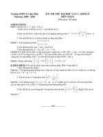 ĐỀ THI THỬ ĐH KHỐI D 2009 LQĐ