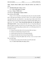 THỰC TRẠNG HOẠT ĐỘNG QUẢN TRỊ BÁN HÀNG TẠI CÔNG TY A.D.A